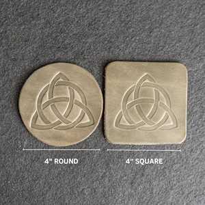 Premium Leather Coasters Set Durable Drink Coaster Heat Resistant Table Protection Restaurant Use GLC-0076 - Product Image 3