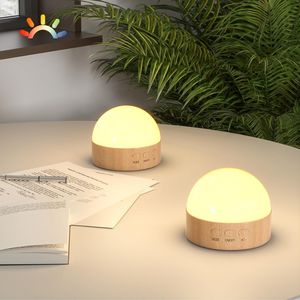Lampe de nuit LED portable à 8 couleurs réglables, rechargeable 1800 mAh, pour chambre d'enfant, lumière douce et protectrice pour les yeux, blanc chaud - Product Image 1