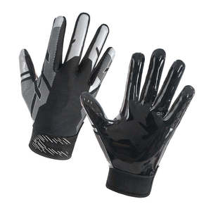 Gants de sport d'extérieur à doigts entiers en PU, noir et blanc, antidérapants, unisexes, toutes saisons, fermeture auto-agrippante, imprimés par sublimation - Product Image 3