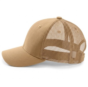 Casquette Trucker Unisexe Kaki 6 Panneaux avec Dos en Maille Réglable à Fermeture Snapback – Idéale pour le Printemps et l'Été, Tenue Décontractée et Activités de Plein Air - Product Image 5