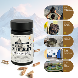 Shilajit 30 Capsules Résine Pure de l'Himalaya Qualité Or Fournisseur en Gros Marque Privée OEM Antioxydant Guérison Amélioration de l'Immunité - Product Image 5