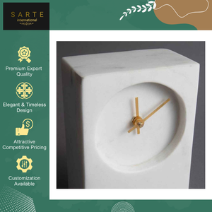 Nuevo Reloj de Escritorio Electrónico de Mármol, Diseño Indio Moderno, Hecho a Mano, de Lujo, de la Mejor Calidad, para Decoración de Oficina - Product Image 3