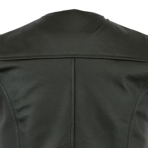 Gilet de moto en cuir véritable haut de gamme, imperméable, coupe-vent, respirant, style vintage, conçu pour la conduite quotidienne, durable - Product Image 6