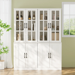 <b>White</b> High Quality OEM MDF Home Furniture Dining Room Cabinet Contemporary Cabinet MD01 For Kitchen - Product Image 3