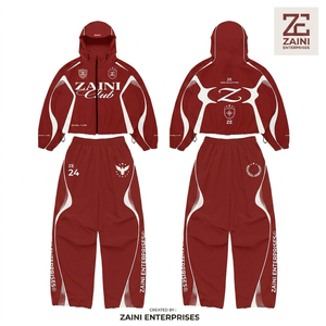 Chaqueta Cortavientos Premium para Mujer, 120 GSM, Microfibra de Poliéster, Diseño con Paneles Marrón y Blanco, Logotipo Personalizado por Sublimación - Product Image 1