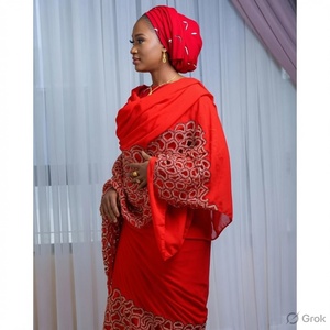 Vestido de chifón sudanés Toub para mujer, diseño elegante sin cuello, para todas las estaciones - Product Image 3