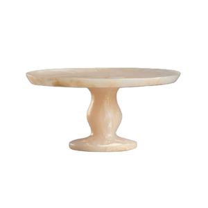 Support à gâteau en résine de marbre de luxe Piédestal à dessert élégant pour les fêtes à la maison et le piédestal d'affichage de gâteau d'événement - Product Image 1