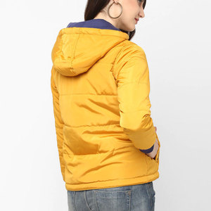 Veste d'hiver matelassée à capuche personnalisée pour homme, avec broderie couleur unie sur le devant, rembourrage en coton, longueur standard, capuche amovible - Product Image 4