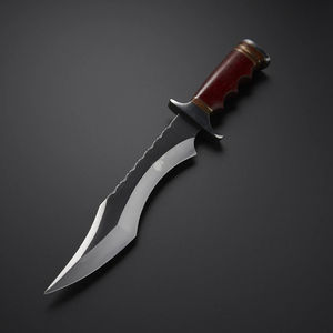 Cuchillos Bowie para Acampar, Cuchillo de Supervivencia de Acero Inoxidable para Exteriores, Cuchillos Bowie de Hoja Fija, Herramienta para Caza y Campamento al Aire Libre - Product Image 2