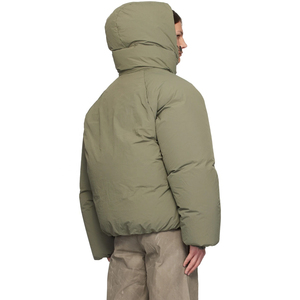 Veste d'hiver matelassée épaisse surdimensionnée vert olive à capuche pour homme, vente en gros personnalisée, du fabricant - Product Image 2
