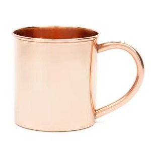 Taza de Cobre Artesanal Premium para Moscow Mule, Acabado Liso, para Bar, Cocina, Restaurante, Uso en Mesa - Product Image 2