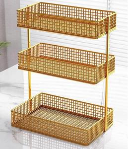 Support à fruits en fer à 3 niveaux multifonctionnel, panier à collations pour comptoir de cuisine, panier à fruits élégant de grande capacité pour la maison - Product Image 5