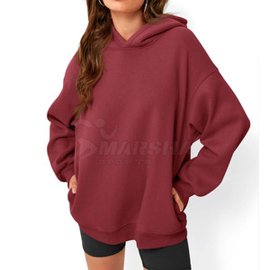 Sweat à capuche en coton pour femme, style pull, surdimensionné, pour l'hiver, avec logo personnalisé, écologique et respirant, service OEM disponible - Product Image 2