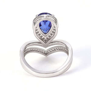 Anillo de Plata de Ley 925 Chapado en Oro de 18K con Engaste de Garras, Moissanita Josephine de 3 Quilates Certificada por GRA, Diseño de Corona de Doble Fila, de Moda - Product Image 5