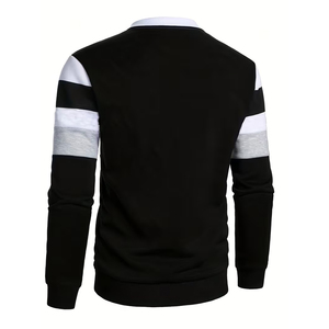 Crewneck Men's Winter Sweatshirt Cotton Polyester Long Sleeve Thermal Breathable <b>Thick</b> <b>Fleece</b> Custom Logo Eco-Friendly Solid - Product Image 6