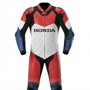 Combinaison de moto Zonda Premium Leather MotoCP Racing 1 pièce, équipement de conduite avec bosse niveau 2 CE, sur mesure - Product Image 1