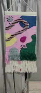 Tapiz de Macramé Tejido a Mano con Lana, Arte Abstracto para Colgar en la Pared, Decoración Boho para el Hogar, Decoración para Sala de Estar -08 - Product Image 3