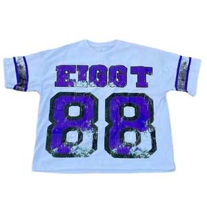 Camiseta Oversize para Hombre al por Mayor, Estilo Fútbol Vintage, 100% Algodón, Streetwear, Lavado Ácido, Estampado Digital, Logotipo Personalizado, Hip Hop - Product Image 1