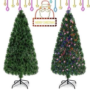 Albero di Natale Artificiale in PVC con Luci a Fibra Ottica Preinstallate, 3/6 Piedi - Product Image 6