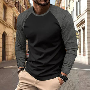 Camisetas de Hombre de Manga Corta con Cuello Redondo, Casuales, 100% Algodón, de Secado Rápido, Ecológicas, Nuevas para Primavera y Otoño - Product Image 1