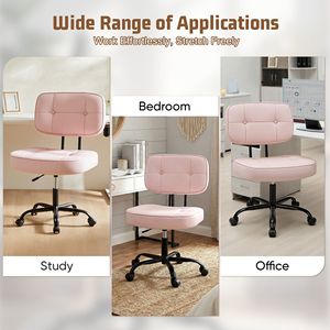 Silla de Oficina con Respaldo de Malla Ajustable en Altura, Soporte Lumbar, Giratoria, con Ruedas - Product Image 4