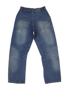 Jeans maman vintage taille haute pantalon en jean rétro coupe ample pour femme avec ourlet brut - Product Image 3