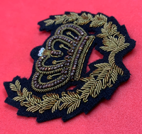 Badges en bullion brodés à la main sur mesure, effet 3D en relief, résistants à l'eau, écologiques, qualité supérieure, service OEM pour chapeaux