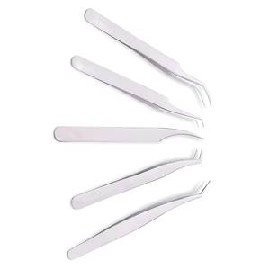 Juego de Pinzas para Pestañas de Acero Inoxidable de Precisión Quirúrgica Morje, Punta Suave de 10 mm de Longitud, Agarre Perfecto para Herramientas de Extensión de Pestañas - Product Image 2