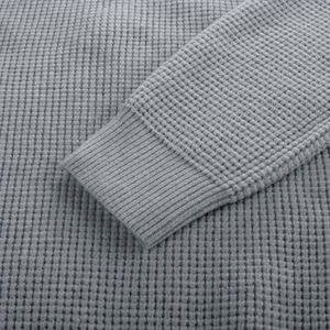 Suéter con cremallera y cárdigan de cachemir suave para hombre, suéteres de alta calidad con logotipo personalizado, manga larga, mezcla de algodón básico. - Product Image 6