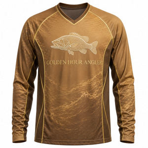 Camiseta de Pesca para Hombre UPF 50+ de Secado Rápido, Transpirable, con Protección Solar Sublimada, Camisa de Alto Rendimiento para Pescadores al Aire Libre - Product Image 2