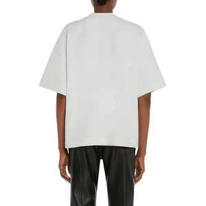 T-shirt décontracté unisexe imprimé avec logo personnalisé, coutures durables, finition premium, 100% coton, MOQ faible, 220g, manches courtes, élégant pour le quotidien - Product Image 4