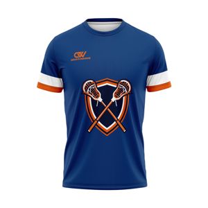 Camiseta de Lacrosse Personalizada con Logotipo de Equipo, Lisa, de Secado Rápido, Uniforme de Fibra de Poliéster, Jersey de Liga, Venta al Por Mayor, MOQ Bajo - Product Image 1