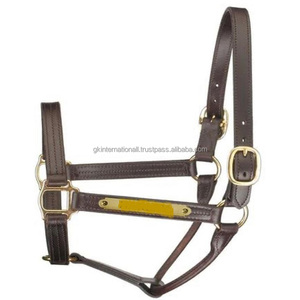 Harnais pour cheval personnalisé avec plaque nominative, coutures et rembourrages durables, fait main, en cuir anglais noir ou marron - Product Image 5