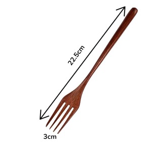 Wooden Eco-Friendly High Quality Serving Spoons Length Hand Design Hole End Salad Serving for Home Restaurant - Product Image 2
