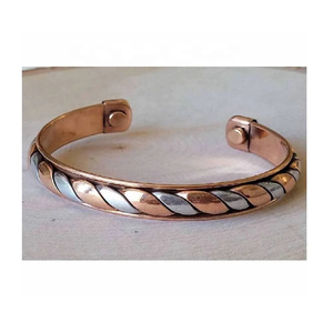 Copper Cuff Bracelet Open End Bangle Adjustable Wrist <b>Jewelry</b> Minimalist Unisex Handmade Copper Tone Fashion Accessory Gift - Product Image 4