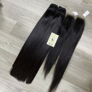 Os droit 2x6 HD pour les extensions de dentelle frontale et de trame Double faisceau dessiné cheveux humains vietnamiens de haute qualité du Vietnam - Product Image 6