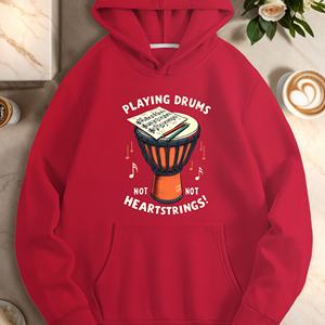 PLAYING DRUMS NOT HEARTSTRINGS sudaderas casuales de mujer - Product Image 4