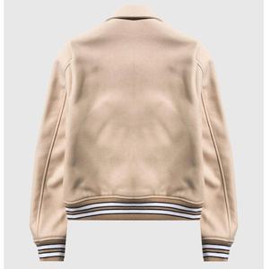 แจ็กเก็ตหนังสำหรับผู้ชายเสื้อครอปแขนเสื้อแบบวินเทจปักลาย - Product Image 2