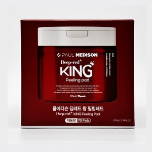 Tampons tonifiants à l'acide salicylique Polmedison Deep Red King Peeling Pad 70 feuilles, tonique facial - Product Image 6
