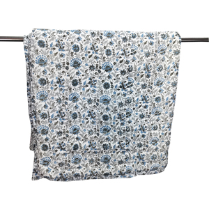Printed Cotton <b>Quilt</b> Classic Floral Pattern All-Season Home Hotel Use Breathable Handmade Reversible Skin Friendly Woven Blanket - Product Image 2