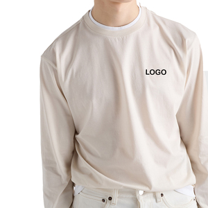 Camisetas Premium para Hombre, Oversize, de Manga Larga, de Algodón, Estilo Urbano, Jersey, OEM, Personalizadas, Casuales, a la Moda - Product Image 4