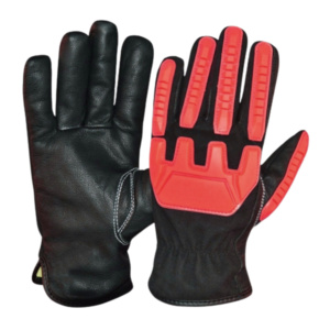 Gants de travail mécaniciens de qualité supérieure, résistants, en cuir de chèvre, protection industrielle des mains, résistance aux chocs - Product Image 2