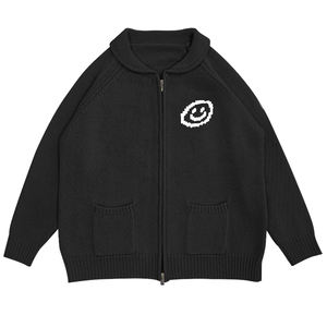 Pull d'hiver pour hommes avec logo personnalisé OEM & ODM Haut en tricot de coton avec col rond <span class=keywords><strong>Smile</strong></span> Jumpers Cardigan Knitwear - Product Image 5