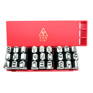 Jeu de poinçons en acier de 8 mm (5/16 pouces) pour lettres A-Z, 27 pièces, Cr-V 6150 HRC 58-62, marquage de précision, directement de l'usine, OEM/ODM, Taïwan - Product Image 2