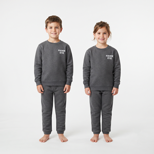Conjunto deportivo de algodón y forro polar para niños, con capucha, logotipo personalizado, ropa deportiva de invierno unisex para niños, al por mayor. - Product Image 5