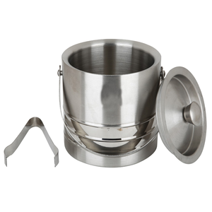 Cubetas de Hielo de Acero Inoxidable para Champán, 2 Piezas de Diferentes Tamaños, Cubetas para Bebidas, Bar y Vino, Precio Superior - Product Image 2