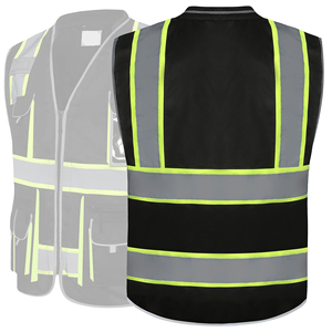 Professional Workwear <b>Uniforms</b> Reflective Safety Vest Breathable <b>Construction</b> Safety Vest High Quality Supplier - Product Image 6