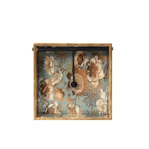 Boîte à mouchoirs en bois imprimé style bohème chic, faite à la main, décorative, pour organiser les serviettes, pour un intérieur moderne. - Product Image 4