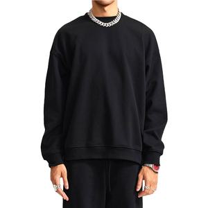 Sweat-shirt polaire unisexe en polyester/coton à col ras du cou, personnalisé avec broderie 3D, motif uni, coupe classique, idéal pour l'hiver – Vente en gros OEM - Product Image 1