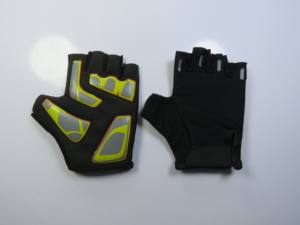Gants de cyclisme d'été respirants en polyester à demi-doigts, antidérapants, coupe-vent, légers, avec sangle de poignet réglable pour sports de plein air - Product Image 5